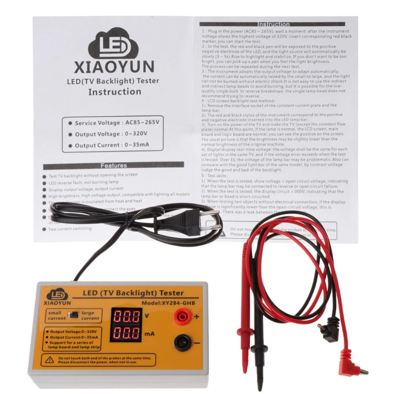 

0-320V Output LED TV Backlight Tester Multipurpose LED Strips Beads Test Tool 19QB