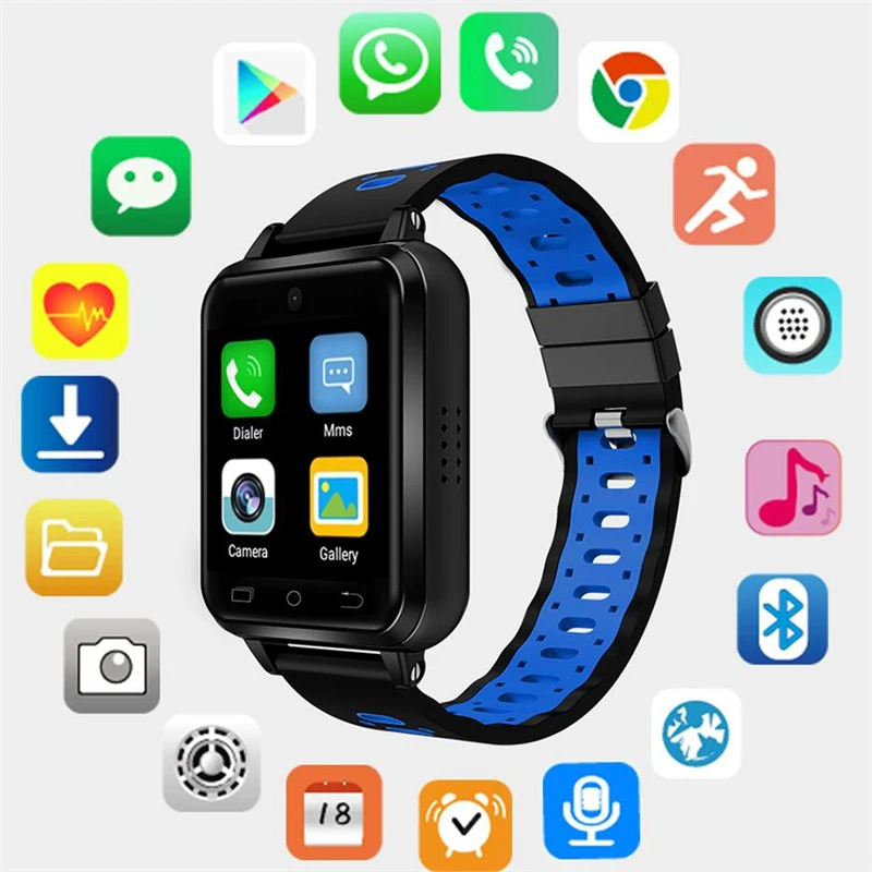 Finow Q1 Pro 4 г smart watch Android 6 0 MTK6737 1 ГБ/8 ГБ SmartWatch телефон Heart Rate sim-карты поддержка