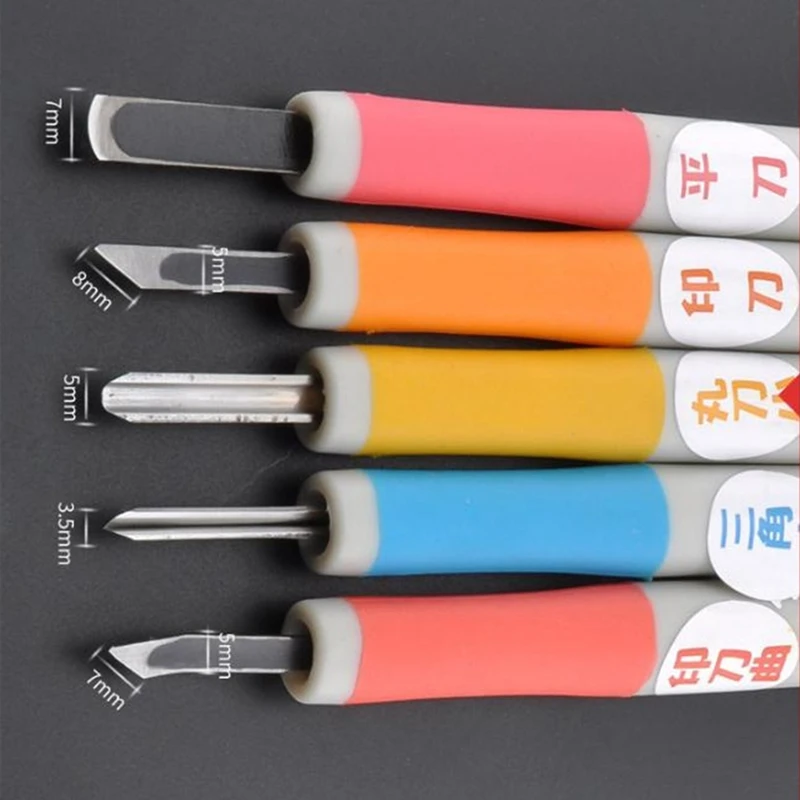 1 шт. японский резиновый штамп Гравировальный нож ручка ремесла по дереву резьба