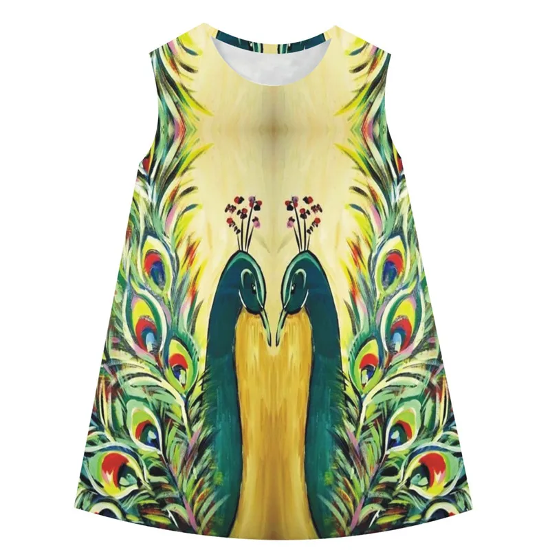 Детское платье Одежда для детей маленьких девочек Летние пляжные вечерние