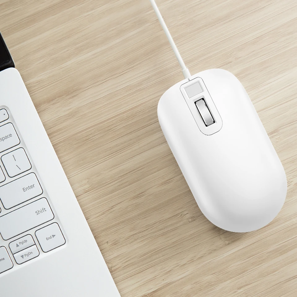 Оригинальная Xiaomi Jesis мышь с детектором отпечатка пальца Проводная оптическая эргономичная игровая Рабочая мышь для Macbook PC ноутбук компьютер Windows10, 8,1