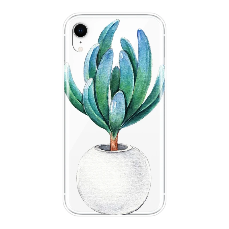 Задняя крышка для Apple iPhone X XR XS MAX 8 7 6 S мягкий силиконовый чехол телефона с цветами