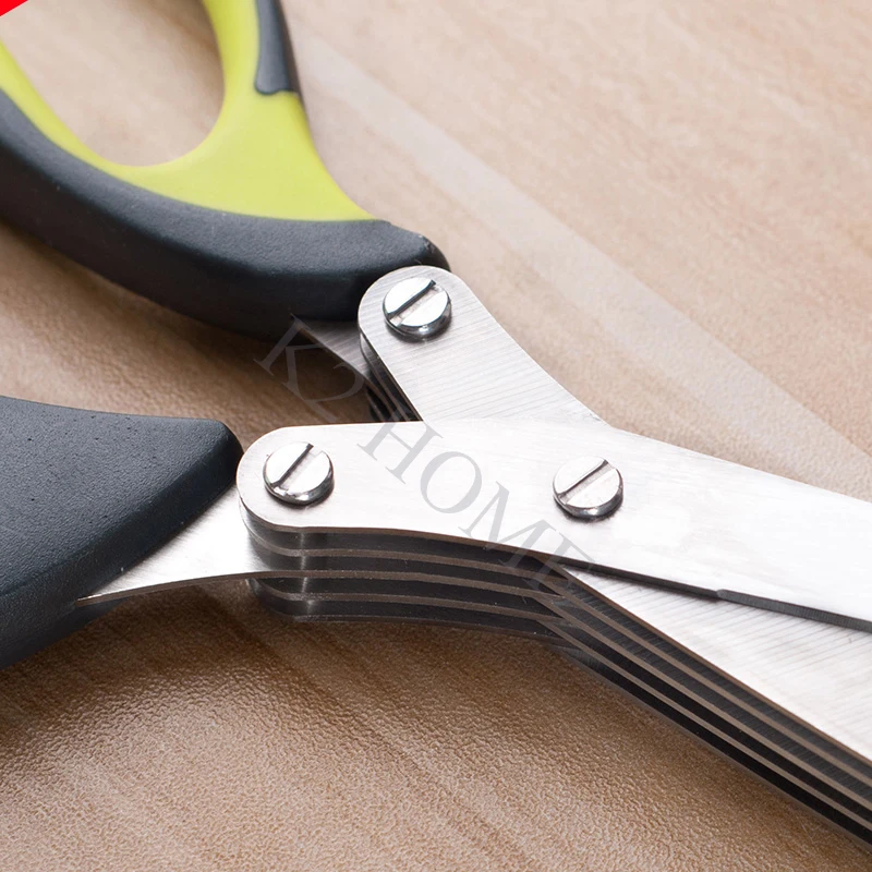 Многофункциональные кухонные ножницы из нержавеющей стали с 5 лезвиями