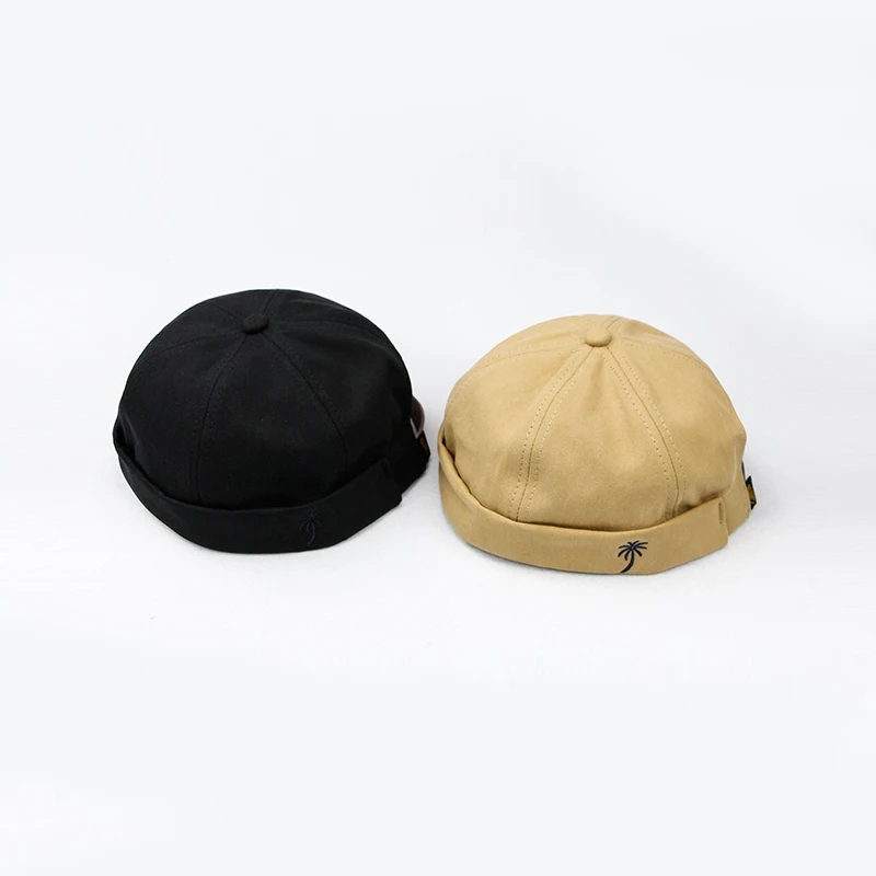 Повседневные мужские шапки бини Skullcap, одноцветные хлопковые шапочки, модная шапка, новинка, портативная Кепка, шапки и кепки Miki