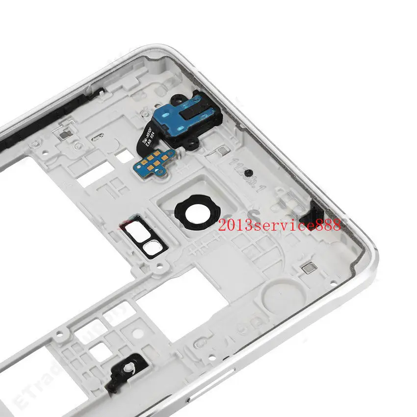 Новый корпус средней рамы с ободком для камеры Samsung Galaxy Note 4 N910F N910T белый/черный |