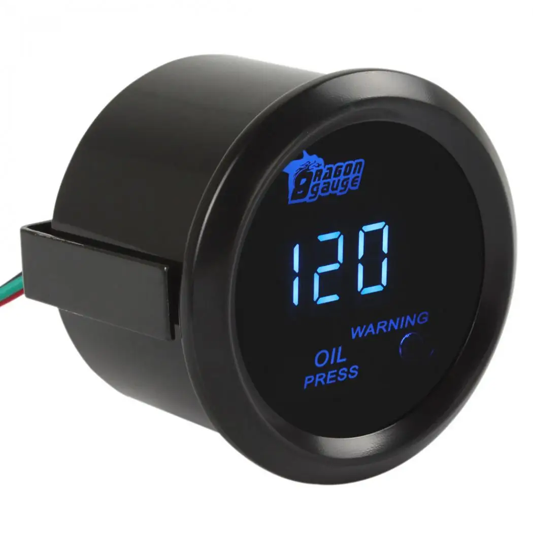 12V NPT 1/8 Цифровой синий светодиодный электронный 1-120 фунтов/кв. дюйм нефть Давление Пресс датчик Сенсор сенсора EngineTest комплект для автомобилей/грузовиков