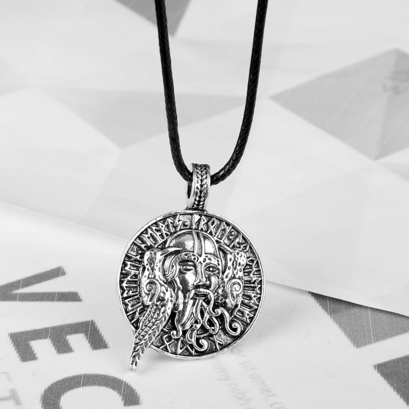 Dongsheng Viking ирландское Для мужчин круглый кулон Цепочки и ожерелья Животные птицы