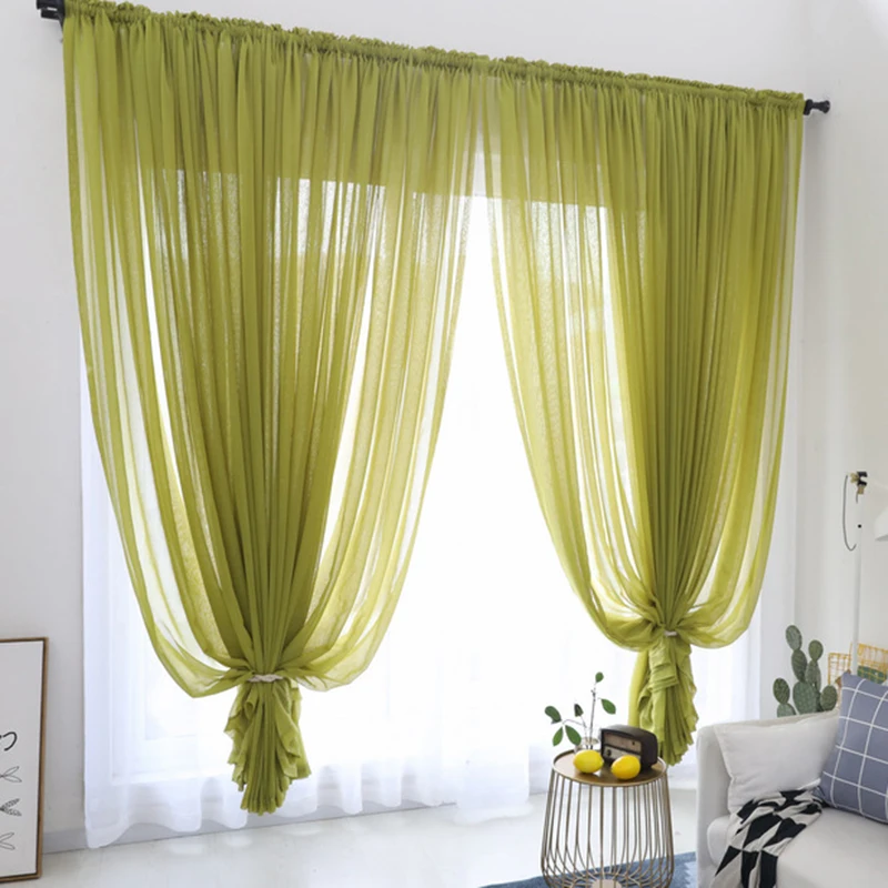 Современные яркие тюлевые шторы Cortinas Dormitorio Модные прозрачные драпированные для