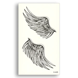 Переводные ненастоящие татуировки с крыльями ангела, одноразовые водонепроницаемые временные наклейки для красоты, для женщин и мужчин, сексуальное красивое боди-арт