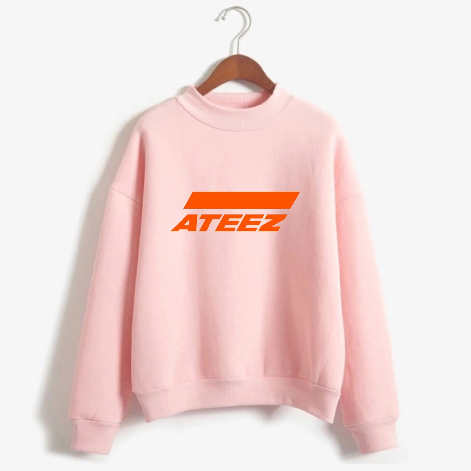 Новинка 2019 года K pop продает хорошо ATEEZ Oversize теплые водолазки для женщин Kpop A TEEnager Z
