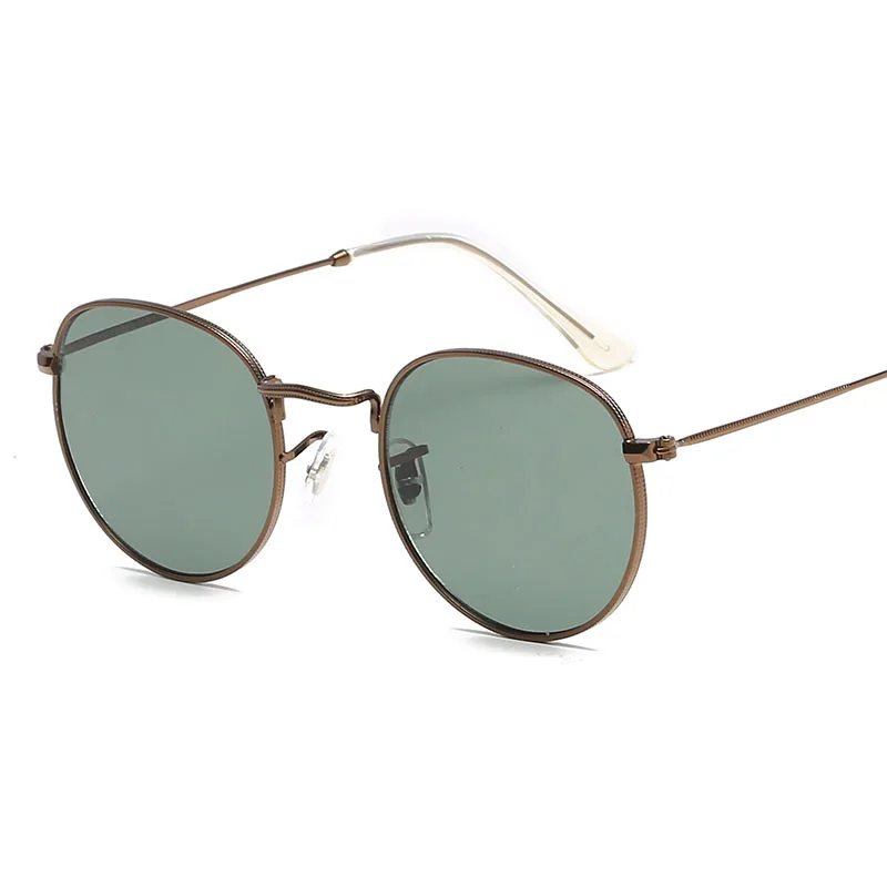 Новые брендовые дизайнерские винтажные Овальные Солнцезащитные очки женские