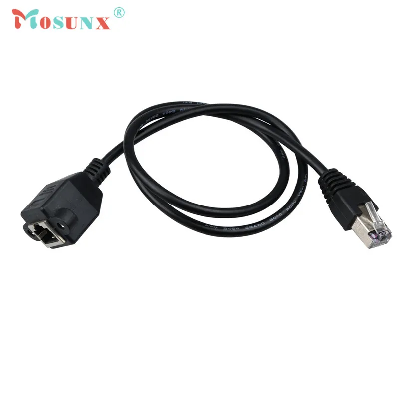 Mosunx advanced 30 см RJ45 Мужской и женский винт Панель Крепление Ethernet LAN Сетевой