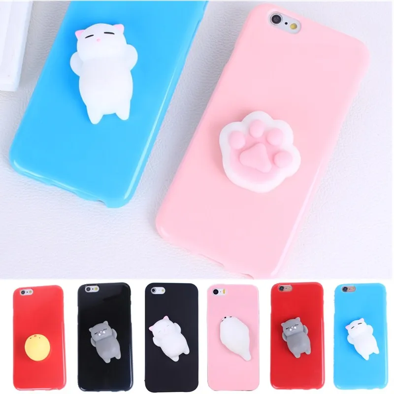 Чехол для iPhone 7 мягкое 3D Мягкие сжатия конфеты ТПУ силиконовый чехол тонкий