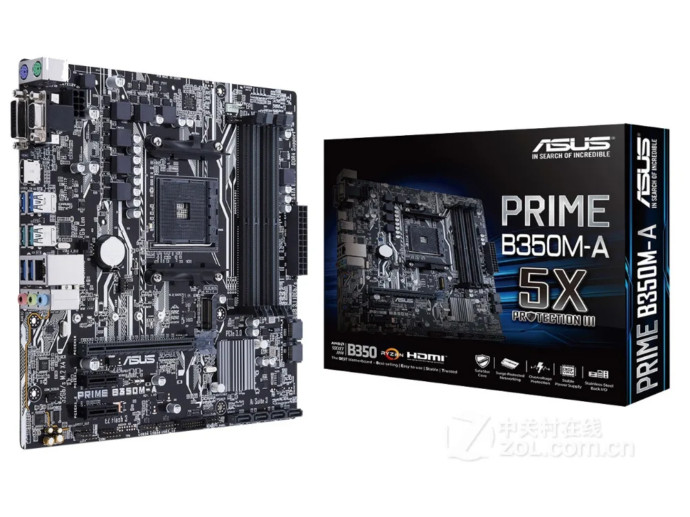Новинка Материнская плата ASUS PRIME розетка AM4 DDR4 USB3.0 USB3.1 SATA3 HDMI DVI VGA 64 ГБ Настольная