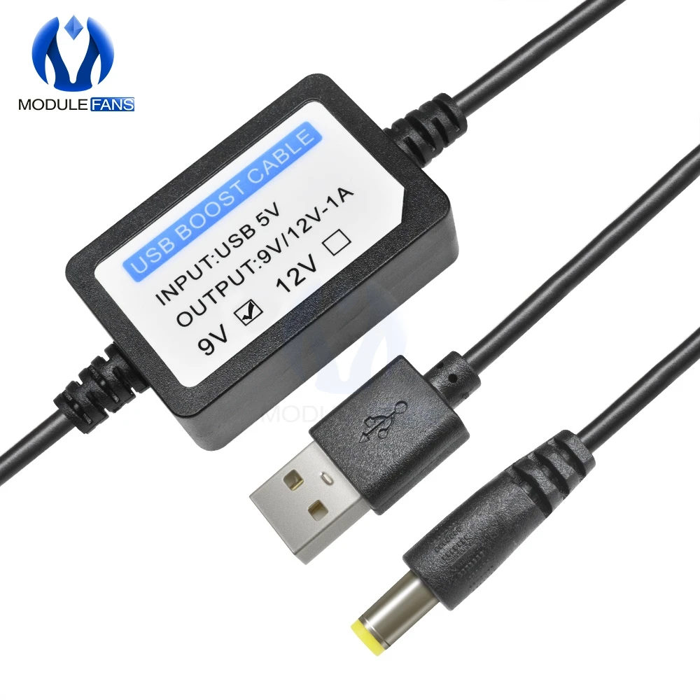 Повышающий USB кабель для зарядки от 5 В до 9 в/12 постоянного тока 1 А|Интегральные
