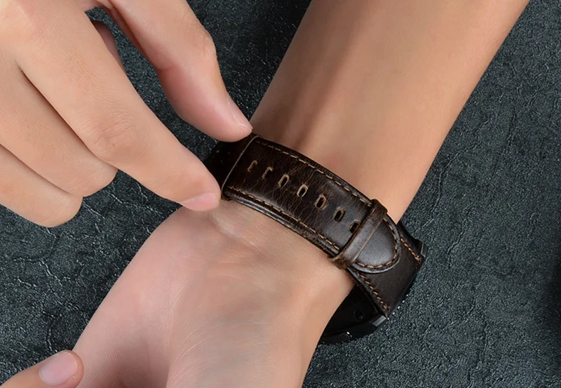 Ремешок URVOI для Samsung Galaxy Gear S3 R760 R770 Ретро ремешок из натуральной кожи с застежкой