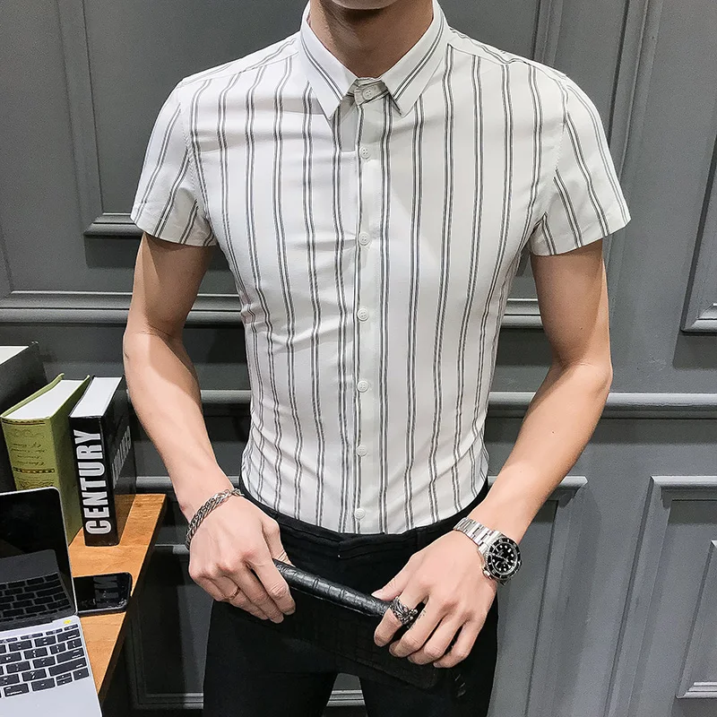 Camisas hombre manga corta Лето 2019 Новый коротким рукавом мужская рубашка универсальные