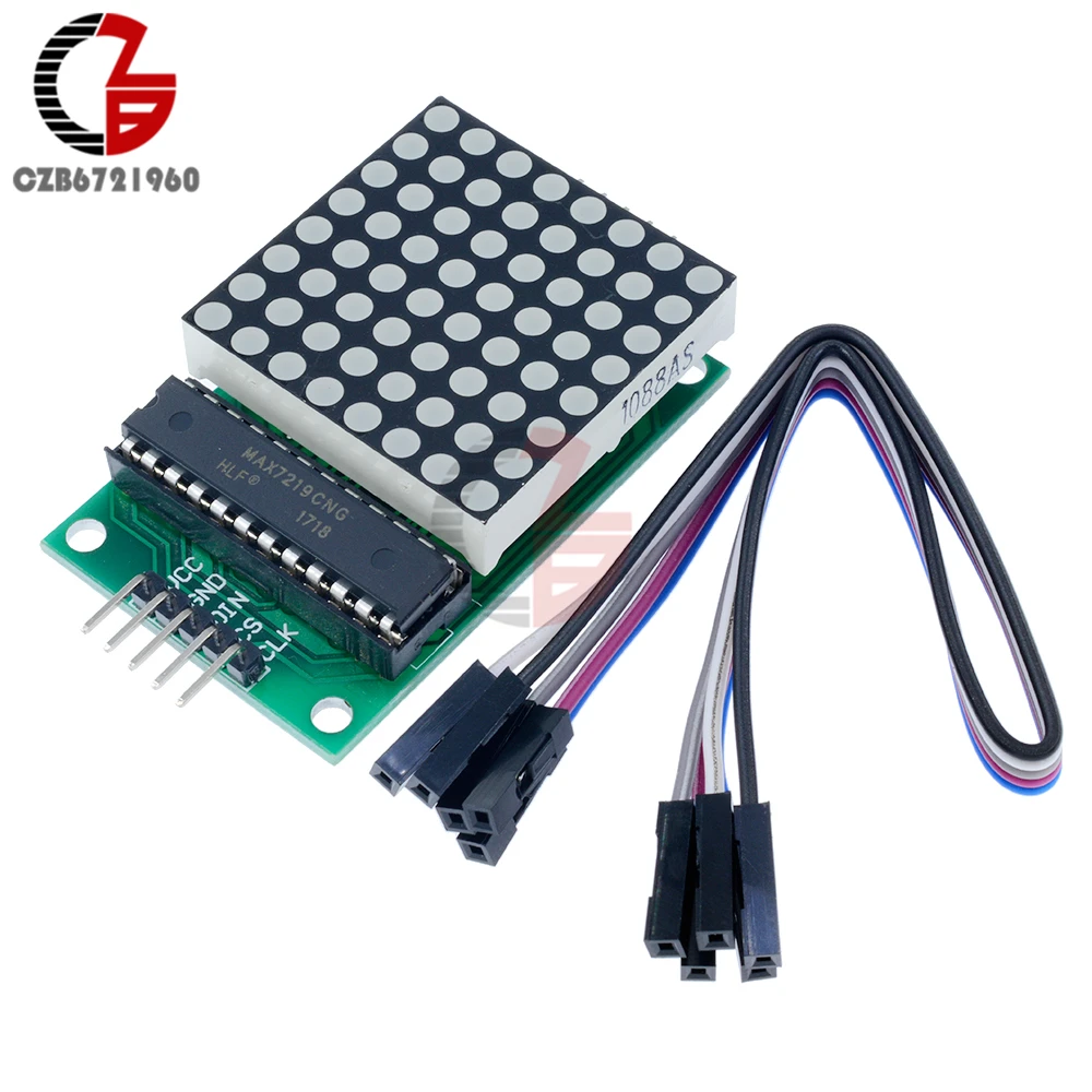 MAX7219 точечный модуль светодиодной матрицы MCU управления светодиодный дисплей для