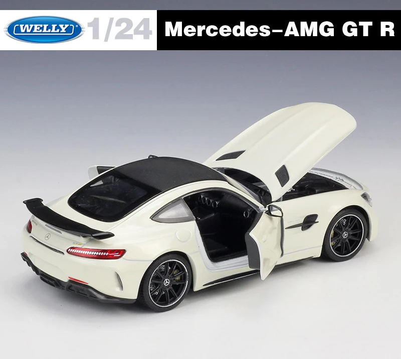 Welly масштаб 1:24 гоночный автомобиль из сплава модель игрушки для Mercedes Benz AMG GTR