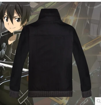 Новый меч искусство онлайн GGO Kirito аниме Kazuto Kirigaya куртка пальто толстая хлопковая