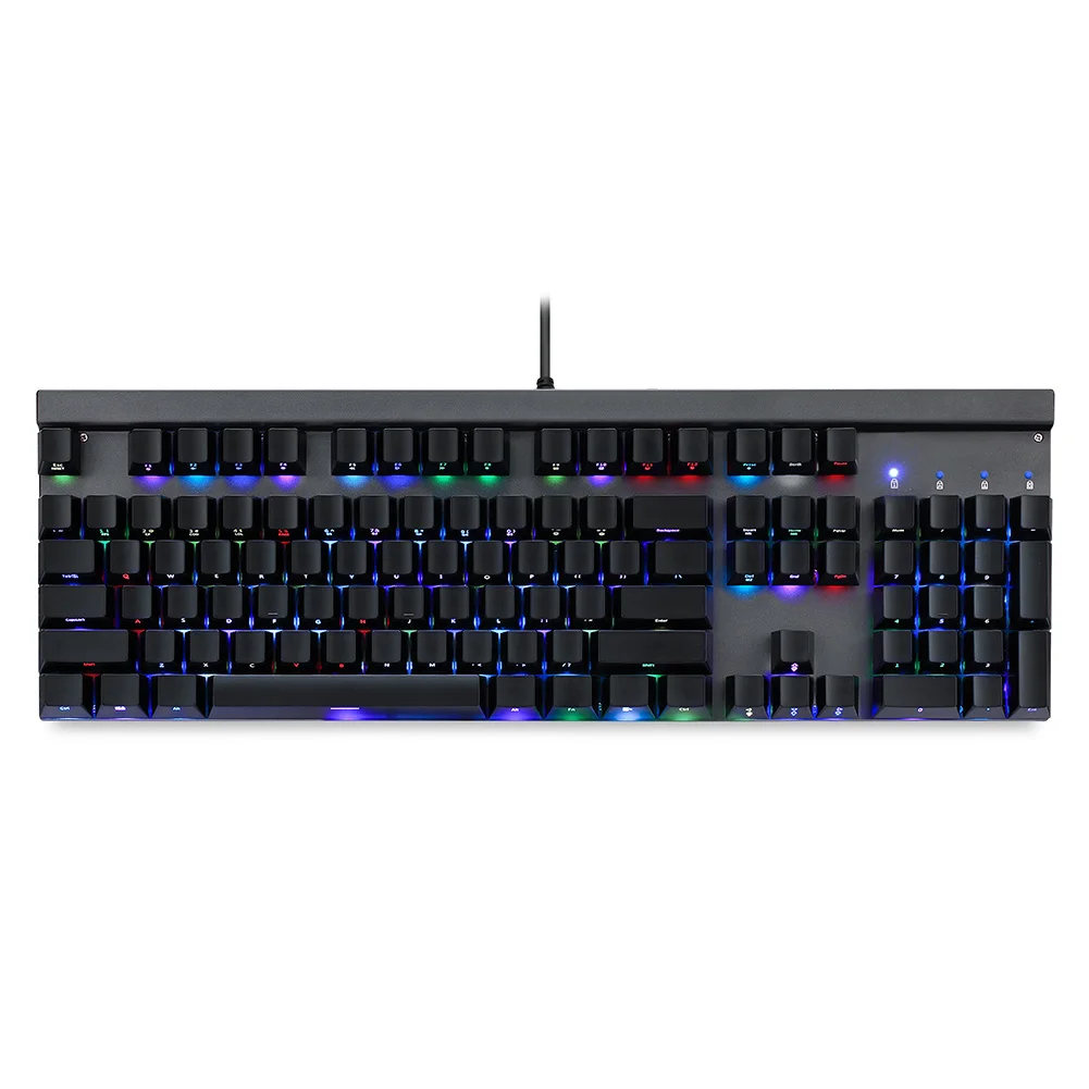 2019 Горячая Механическая игровая клавиатура RGB с подсветкой 104 клавиши