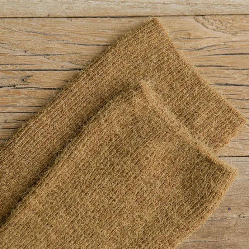 

1 Pair Womens Autumn Winter Warmer Wool Cashmere Over Knee Thigh-High Socks Ladies Thicked Solid Color Boot Socks YLM9728