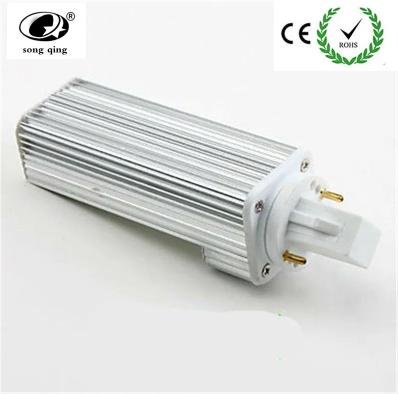 Светодиодная лампа 10 шт./лот E27 G24 G23 PL 12 Вт SMD5050 60 светодиодов светильник с чипами