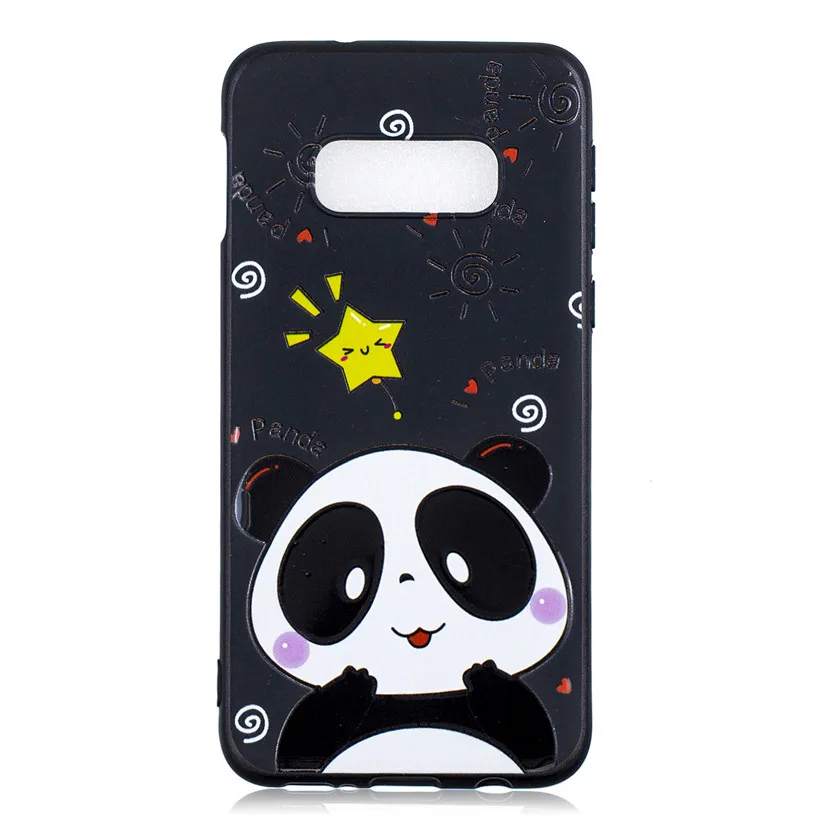 HEMASOLY Case For Samsung S10 Lite Soft TPU Galaxy Plus Silicone Relif Painted Back Cover |