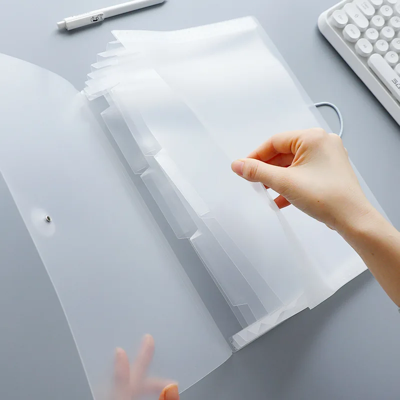A4 большой несколько карманов Tab Muji стиль планировщик Прозрачный Почтовый органайзер для файлов, папок, сумка, расширяющаяся гармошка, кошелек, папки
