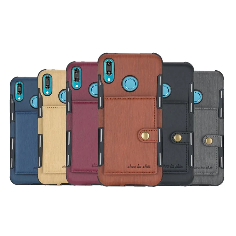 Чехол-бумажник из искусственной кожи для Motorola Moto G4 G5 G5S E4 E5 E plus G7 power E5 play go Card пряжка-Бумажник откидная крышка