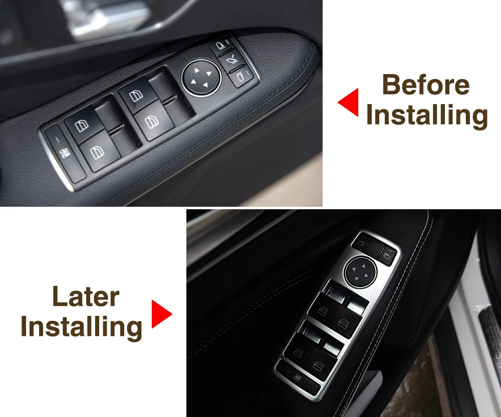 Стайлинг автомобиля панель переключателя двери окна обшивка панели для BENZ A W176 B