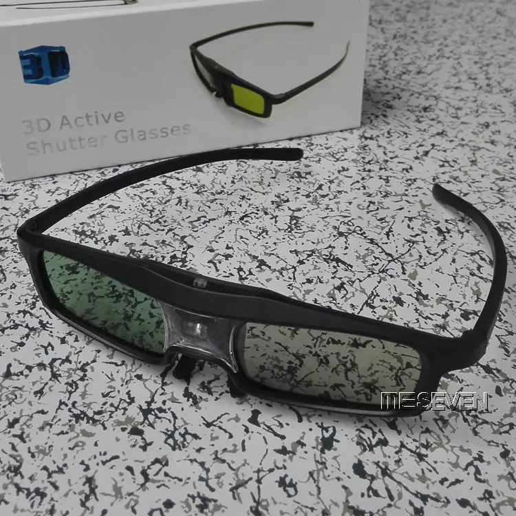 2 шт./лот высокое качественный затвор 3D стекло для кино/активного DLP соединение