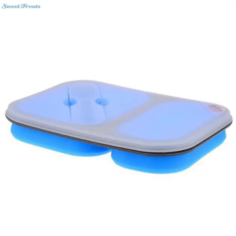 Коробка для завтрака с 2 отсеками и столовыми приборами|collapsible lunch box|lunch compartmentsbox