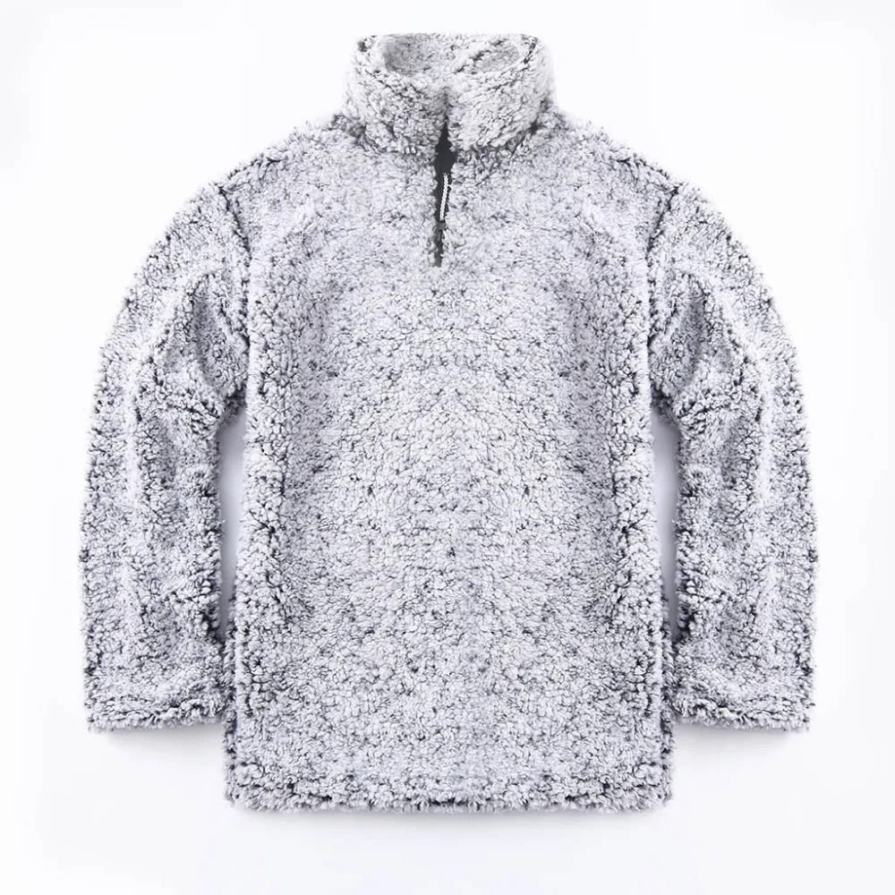 Женская теплая пушистая толстовка на молнии однотонный Повседневный пуловер с