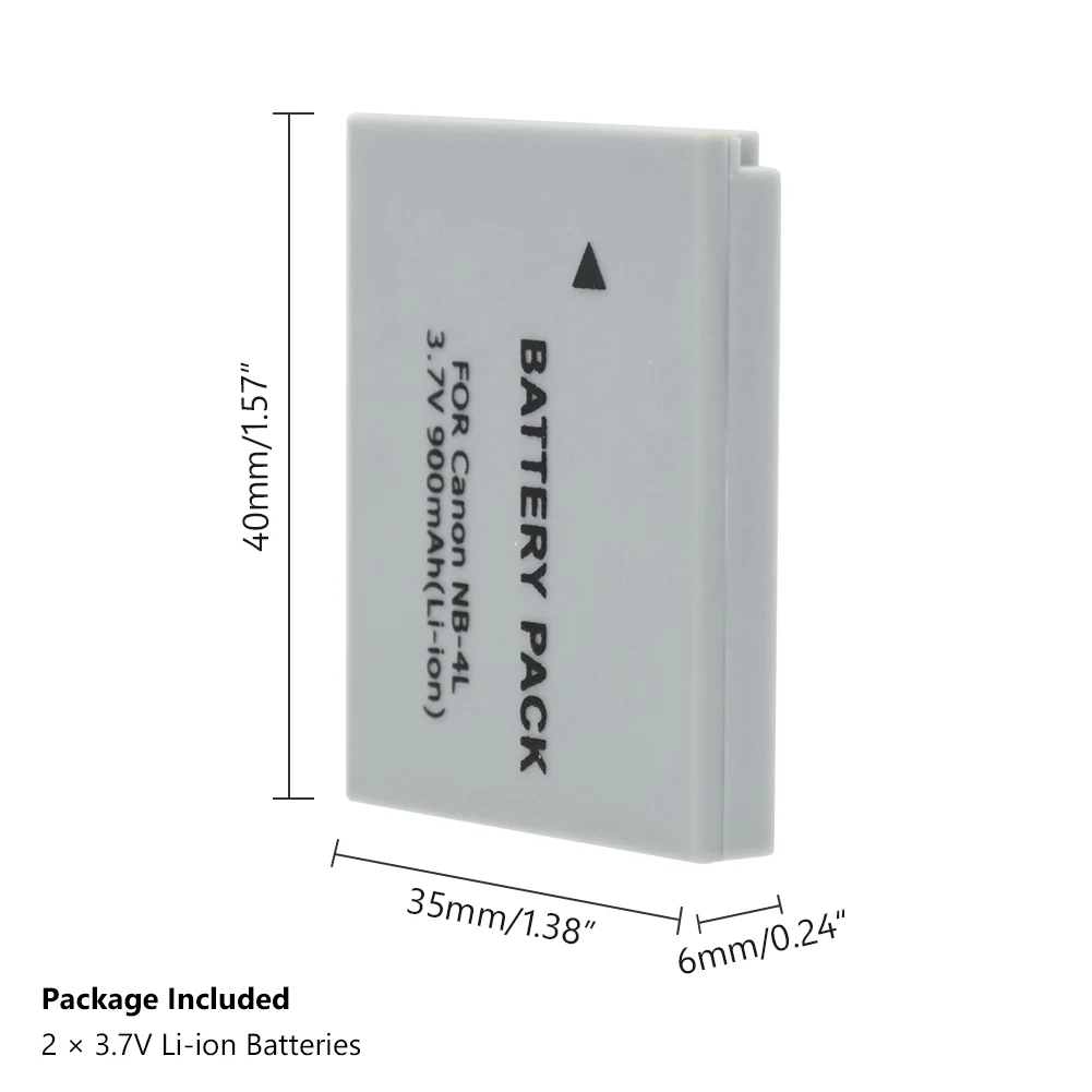 Аккумулятор NB-4L NB4L для Canon SD1000 SD1100 SD1400 SD200 900 мАч IS SD30 SD300 SD40 | Электроника
