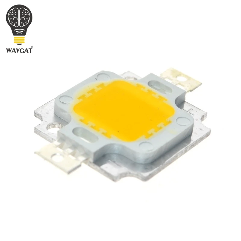 

200pcs 10W LED Integrated High power LED Beads white 900mA 9.0-12.0V 800-1000LM 24*40mil Taiwan Huga Chips