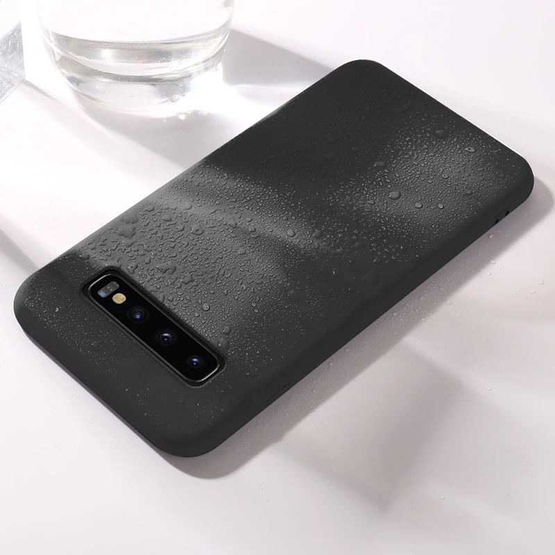 Чехол для samsung Galaxy S10 S10e S10 Plus 5G версия S8 S9 Note 8 9 Чехлы жидкий мягкий, силиконовый, из ТПУ Чехол ударопрочный чехол Fundas