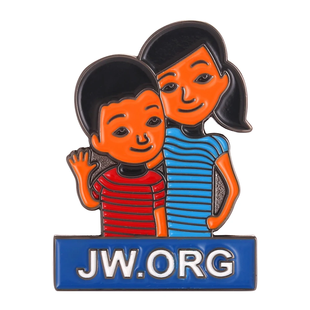 5 шт. в упаковке JW. ORG булавка на лацкане Caleb и Sophia