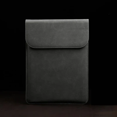 dark gray Новая сумка для ноутбука с эффектом потертости для Macbook Air 13 Pro retina 11 12 14 15 чехол для Xiaomi 13,3 15,6 Модный чехол для ноутбука - Цвет: dark gray
