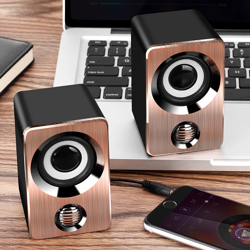2019 Новый настольный мини аудио провод динамик с usb питанием Aux In для