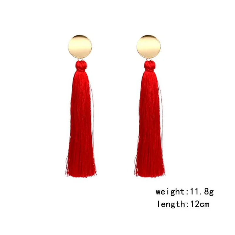 Винтажный стиль длинные висячие серьги с бахромой для женщин популярный бренд
