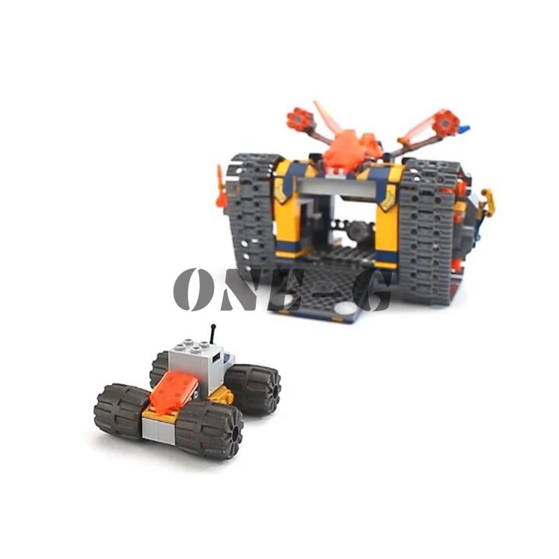 Строительные блоки Axl's Rolling Arsenal 10819 совместимые legoingly nexo Рыцари 72006 кубики