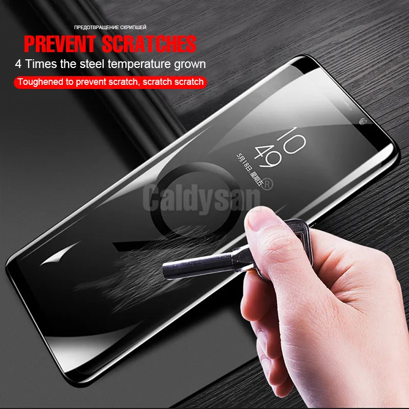 5D полный защитный Стекло для samsung Galaxy S6 S7 край S8 S9 плюс крышка Экран Защитная