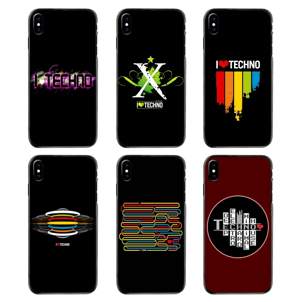 Чехлы для телефонов Sony Xperia X XA XZ M2 M4 M5 C3 C4 C5 T3 E4 E5 Z Z1 Z2 Z3 Z5 Compact I Love Techno technology Music Art Poster |