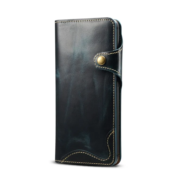 Blue with Strap Чехол из натуральной кожи для huawei mate 20 Pro, чехол для mate 20, чехол для huawei mate 20 Pro, чехол-книжка, ретро чехол Etui для huawei mate 20, чехол LYA-L29 - Цвет: Blue with Strap