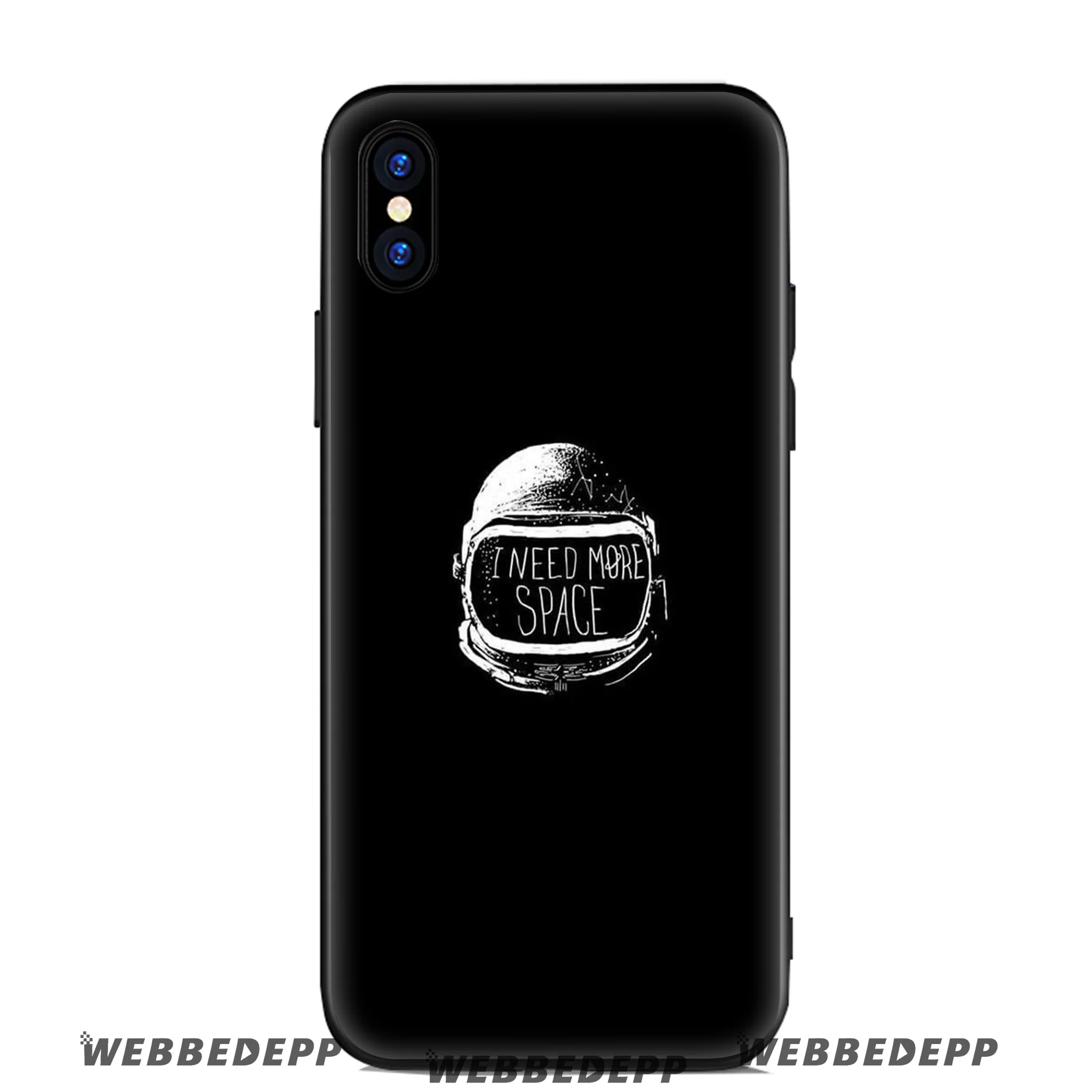 WEBBEDEPP Space Sweet Cute Soft Silicone Case for Apple iPhone 11 Pro Xr Xs Max X or 10 8 7 6 6S Plus 5 5S SE TPU |