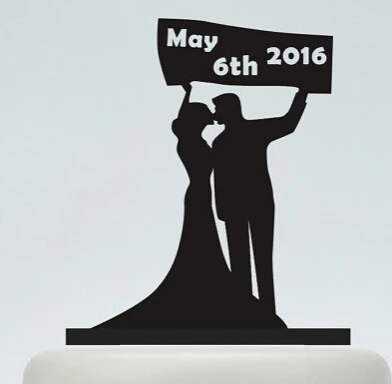 Акриловые украшения для свадебного торта в форме сердца | Дом и сад