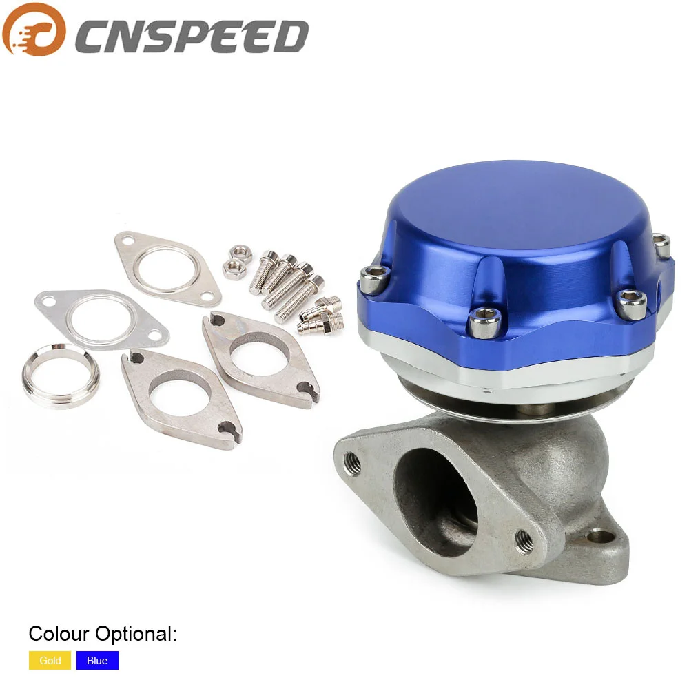 CNSPEED 38 мм Turbo Wastegate внешний турбо выхлопной коллектор 14PSI с дампа кольцо два