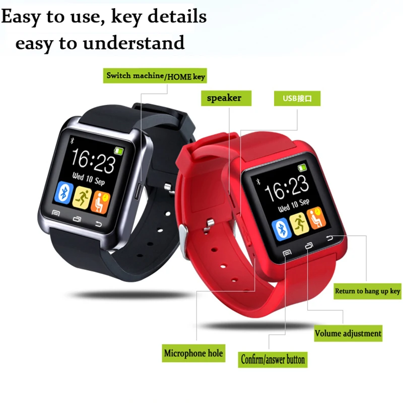 BANGWEI 201 New Men Smart Watch Pedometer LED Color Screen Bluetooth Connection Information Reminder Sport Watch+BOX | Наручные часы