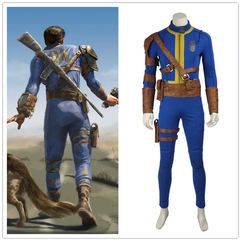 Collection Edition Game Fallout 4 Survivor Nate Cosplay Costume Full Set Halloween Party Cosplay Made Outfit Costume Custom